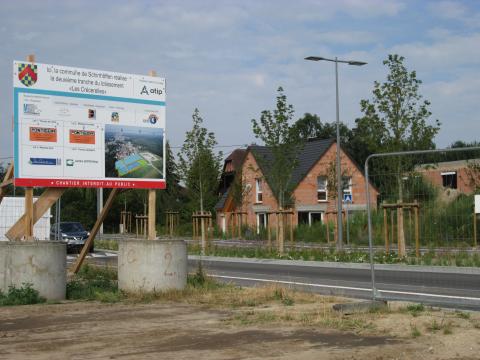 Lotissement les Crécerelles à Schirrhoffen. (Crédit photo : Léonie Metzinger / ATIP)